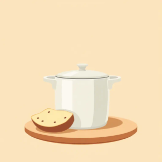 Ilustración de cacerola y olla