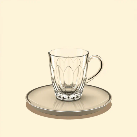 Ilustración de táper de cristal (set)