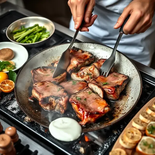 Paso 1: Calienta la parrilla a temperatura alta. Sazona las piezas d