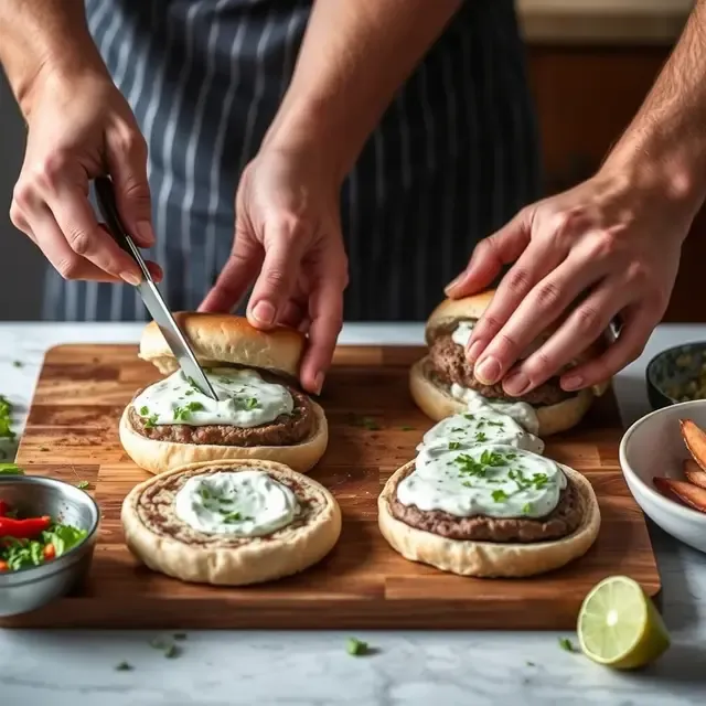 Paso 4: Dar forma a las hamburguesas